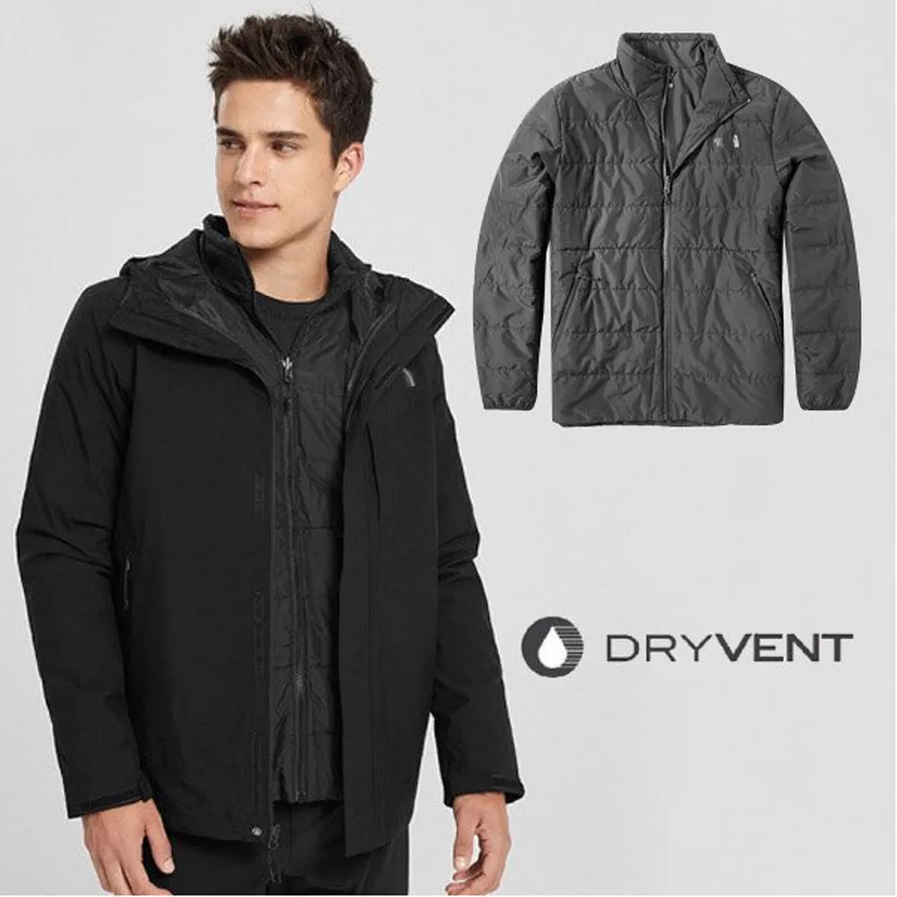 【美國 The North Face】男 防水透氣連帽外套/軟殼夾克.DryVent防水透氣/536G-BH7 藍色 V 歷史價格詳細信息