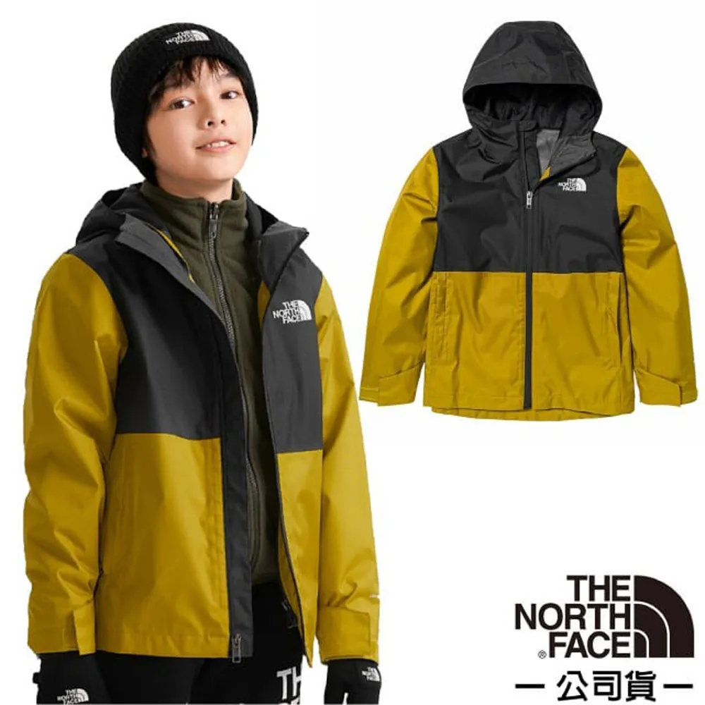 【The North Face 童 連帽風衣《黑/迷彩》】7WPW/連帽衝鋒衣/兒童外套 歷史價格詳細信息