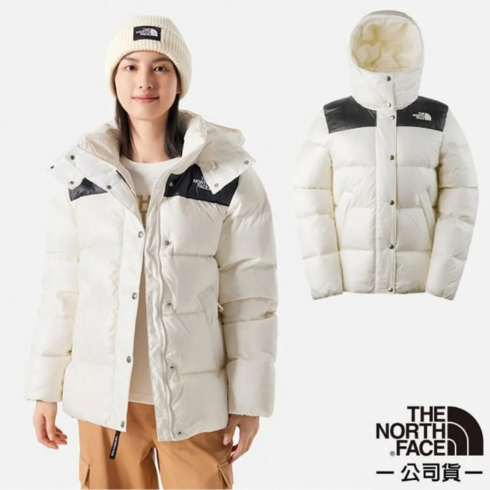 【The North Face】 女 防風防潑水保暖連帽羽絨外套/禦寒雪衣.羽絨衣/WindWall防風/81S7-Q4C 白色 歷史價格詳細信息