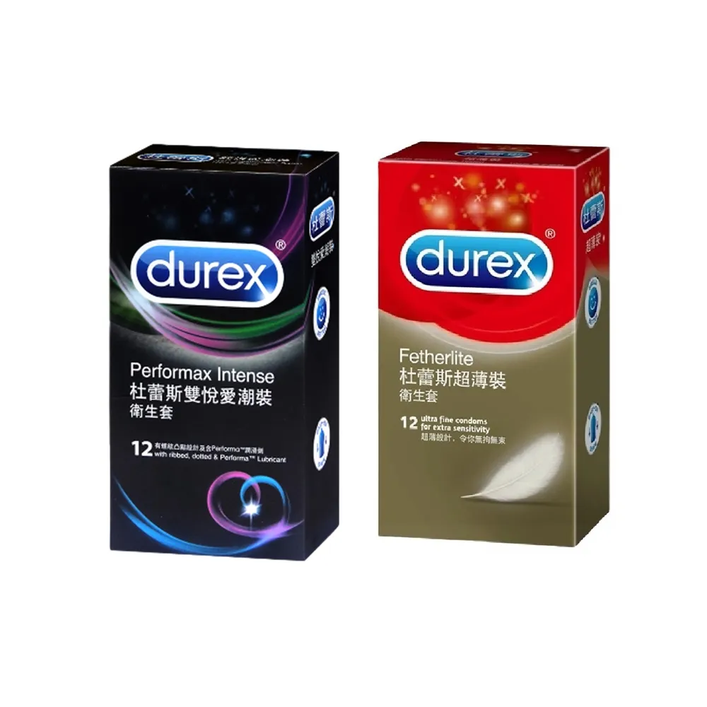 Durex杜蕾斯-超薄裝12入+雙悅愛潮12入保險套 歷史價格詳細信息