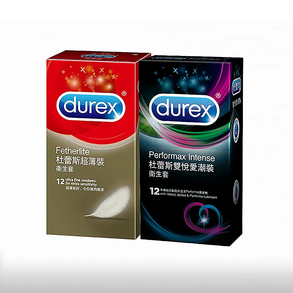 Durex杜蕾斯-超薄裝12入+雙悅愛潮12入保險套 歷史價格詳細信息