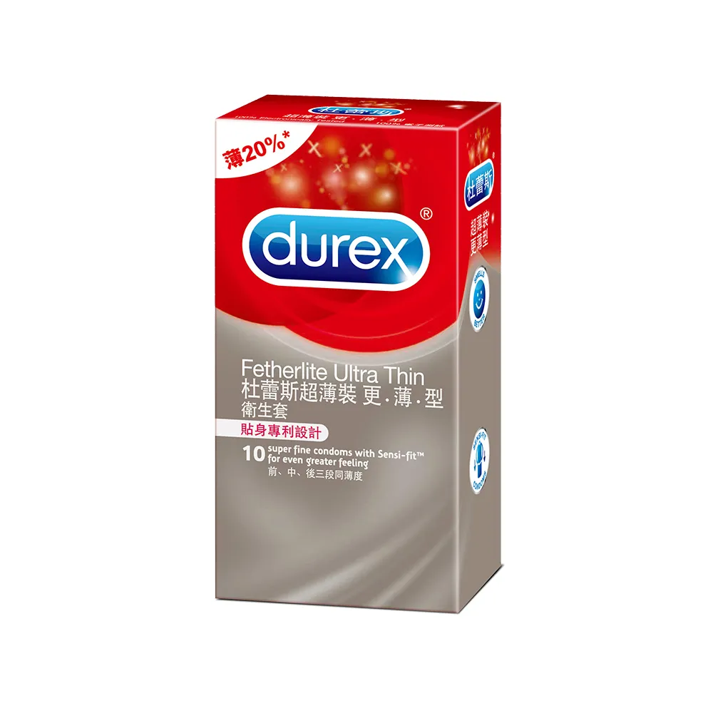 Durex杜蕾斯 超薄裝 更薄型保險套 10片裝 情趣用品 歷史價格詳細信息
