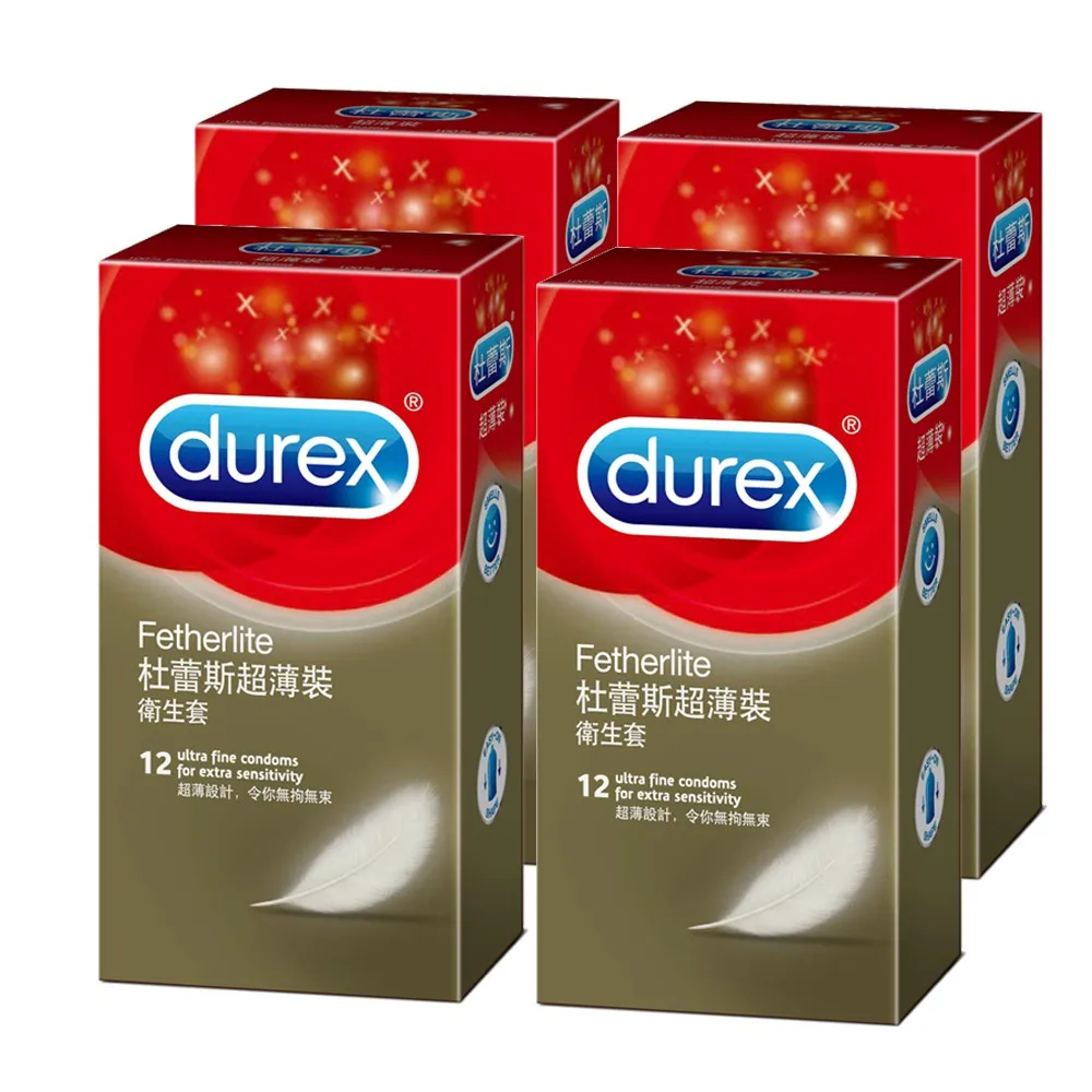 【Durex杜蕾斯】超薄裝保險套12入*4盒(共48入) 歷史價格詳細信息