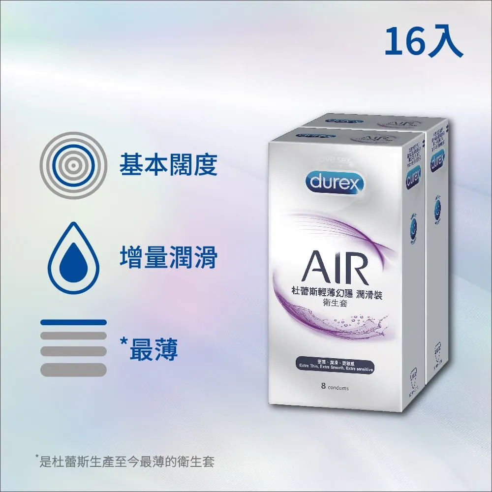 durex杜蕾斯 輕薄幻隱潤滑裝衛生套(8入) 1盒【家樂福】 歷史價格詳細信息