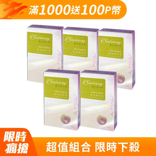 【safeway 數位】激情顆粒型保險套 12入*2盒(共24入 情趣職人 衛生套) 歷史價格詳細信息