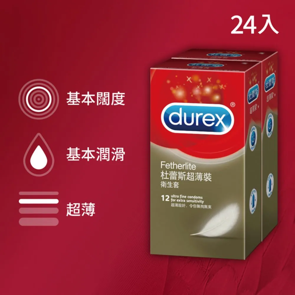 【Durex杜蕾斯】超薄裝衛生套12入*2盒 + 超薄裝衛生套3入*4盒 歷史價格詳細信息