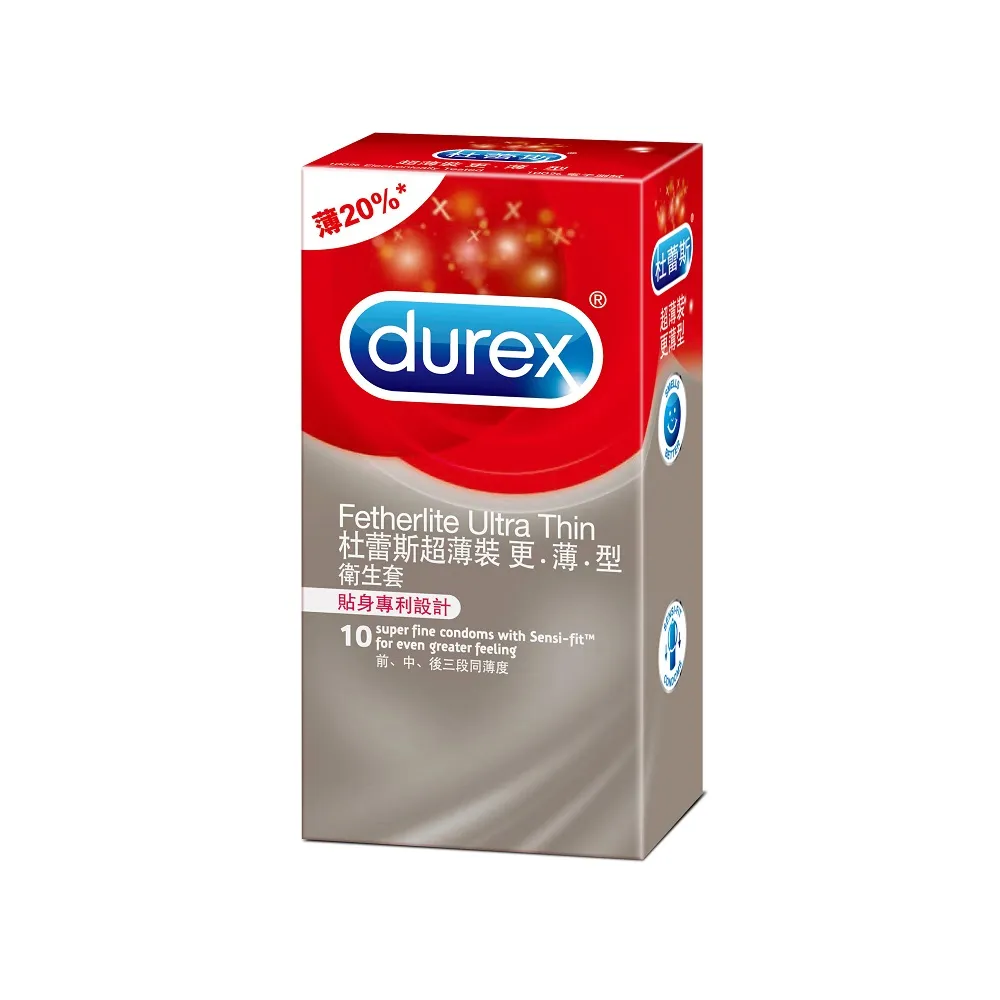 【Durex杜蕾斯】超薄更薄型保險套10入*5盒(共50入) 歷史價格詳細信息