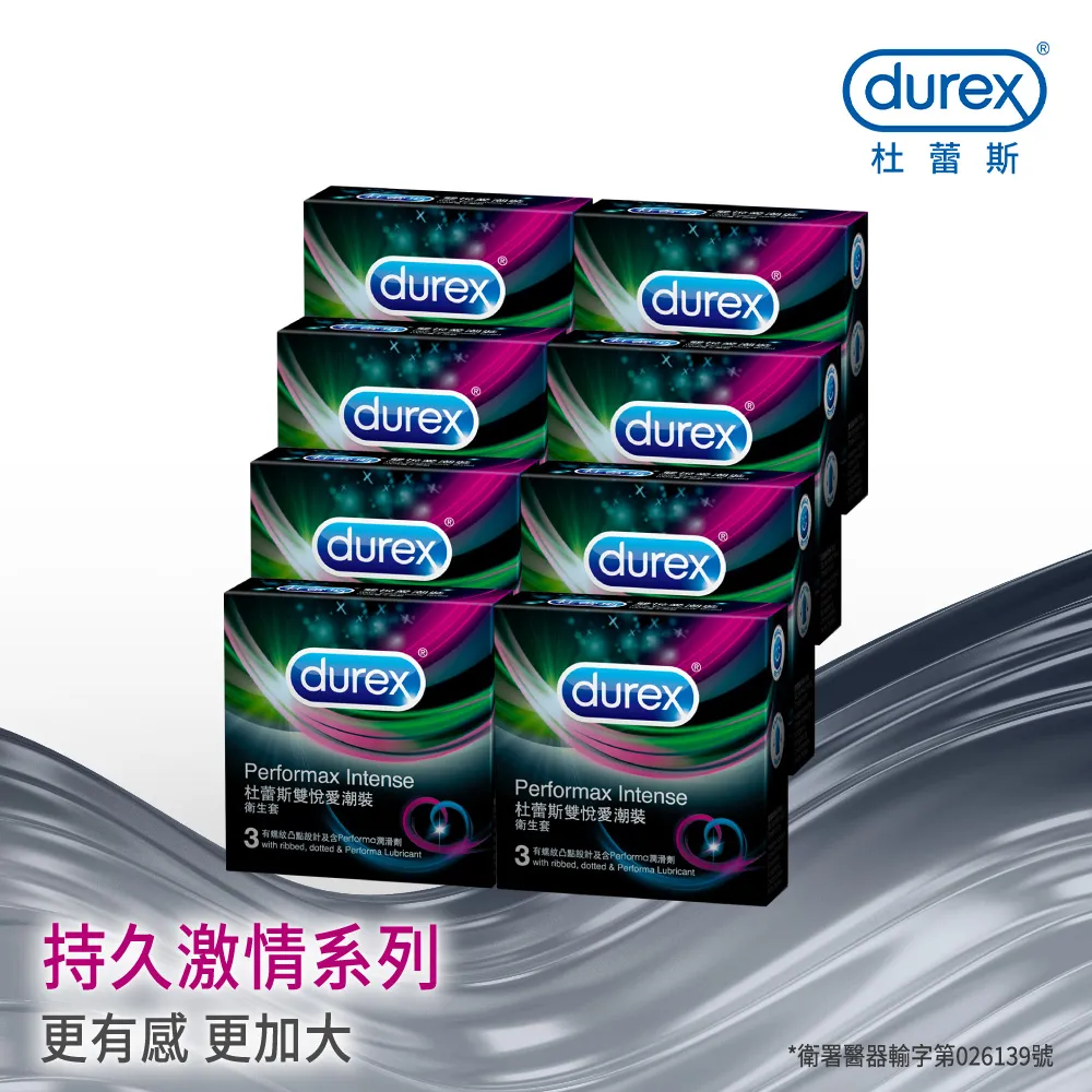 【Durex 杜蕾斯】雙悅愛潮裝衛生套3入/盒﹝飆風碼+顆粒螺紋+舒適裝﹞ 情趣用品(保險套 安全套 衛生套) 歷史價格詳細信息