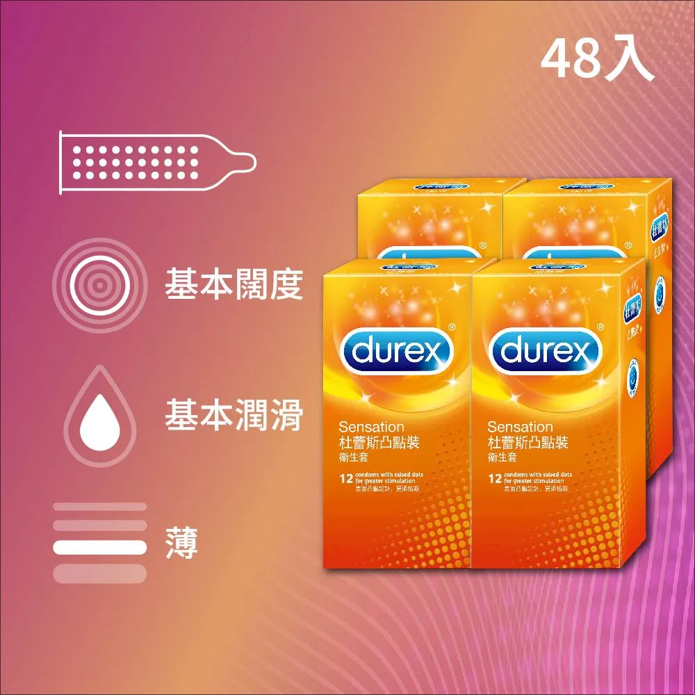 【Durex杜蕾斯】凸點裝衛生套12入(保險套/保險套推薦/衛生套/安全套/避孕套/避孕) 歷史價格詳細信息