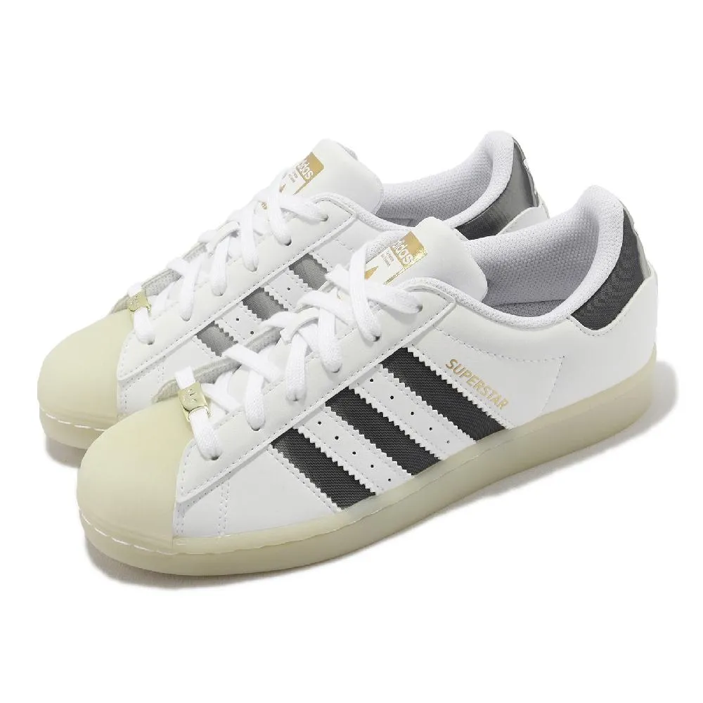 adidas 休閒鞋 Superstar W 白 銀 女鞋 三葉草 愛迪達 運動鞋 【ACS】 FW3915 歷史價格詳細信息