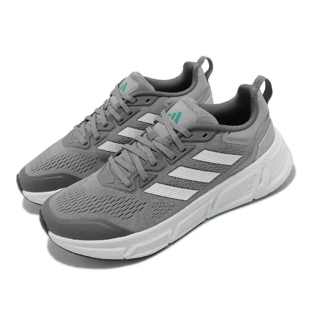 adidas 慢跑鞋 Questar 白 紫 綠 女鞋 Bounce 緩震 厚底 透氣 運動鞋 愛迪達 HP2431 歷史價格詳細信息