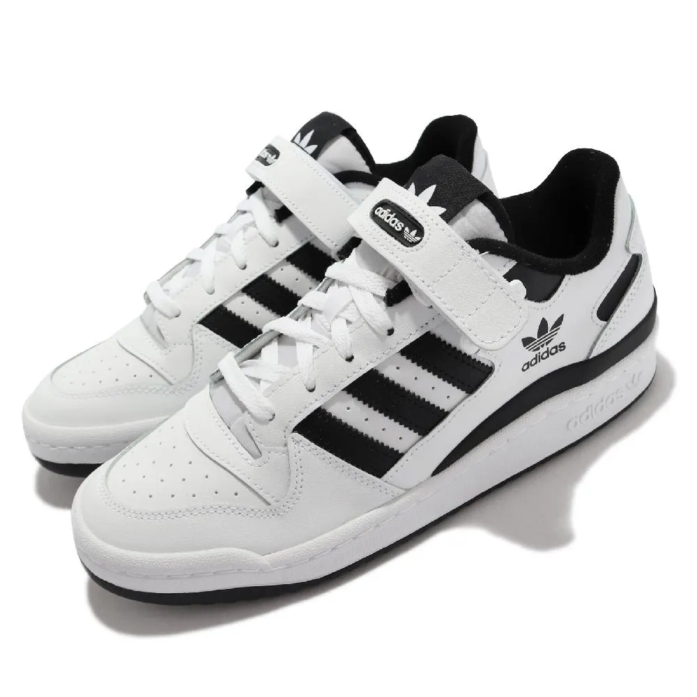 adidas 休閒鞋 Forum Low 白 黑 愛迪達 三葉草 復古 男鞋 女鞋 魔鬼氈 【ACS】 FY7757 歷史價格詳細信息