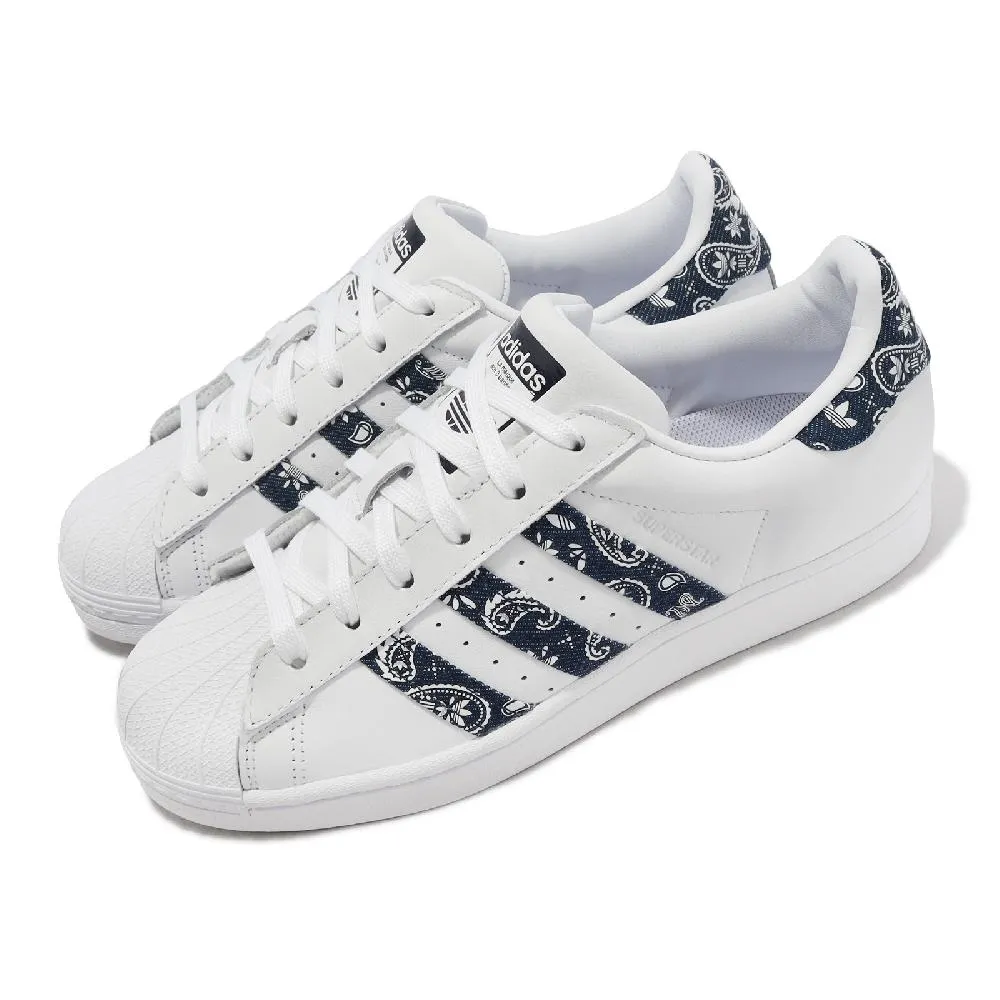 adidas 愛迪達 休閒鞋 Superstar 男鞋 黑 白 皮革 貝殼頭 經典 三葉草 IF8090 歷史價格詳細信息