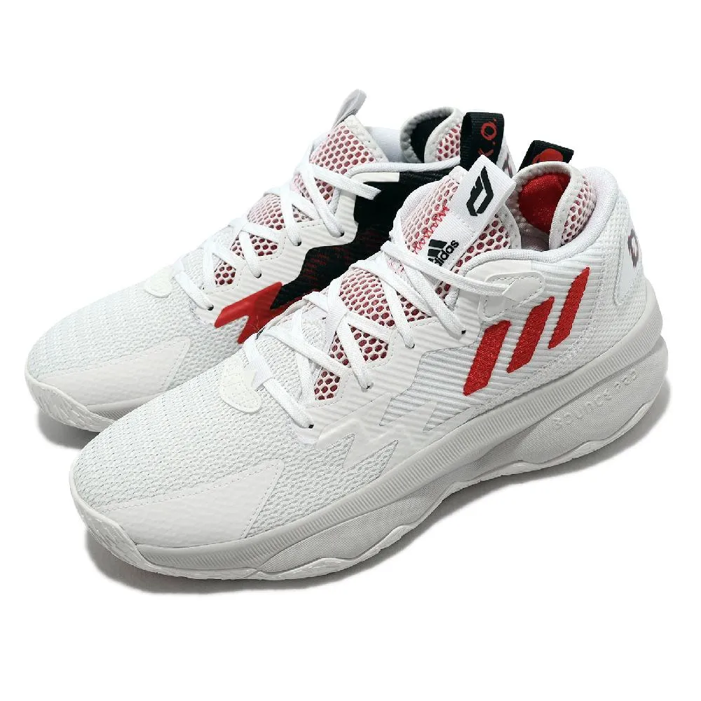 adidas Dame 8 白 黑 男鞋 Lillard 里拉得 ADMIT ONE 籃球鞋 零碼福利品 【ACS】 歷史價格詳細信息