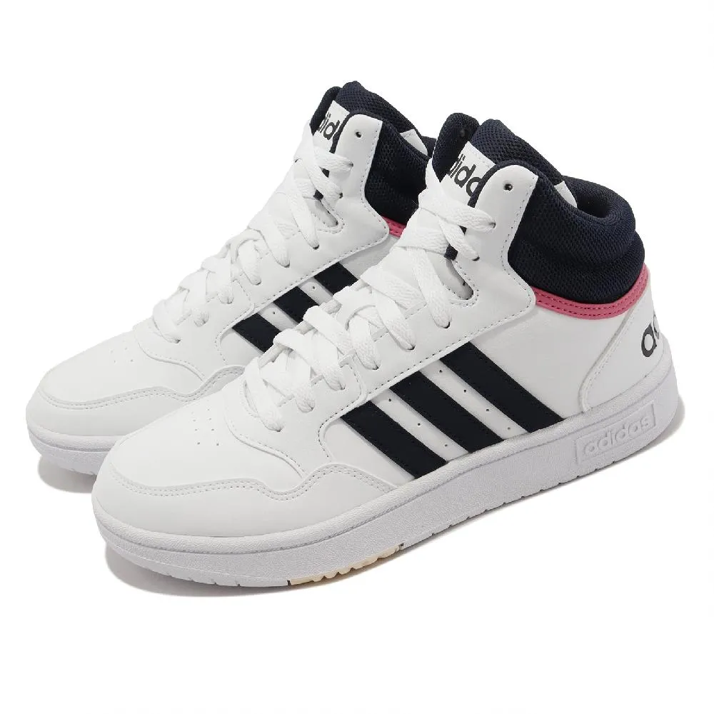 adidas Hoops 3.0 Mid 白 金 中筒 小白鞋 女鞋 休閒鞋  運動鞋 零碼福利品 【ACS】 歷史價格詳細信息