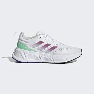 adidas 慢跑鞋 Questar 白 紫 綠 女鞋 Bounce 緩震 厚底 透氣 運動鞋 愛迪達 HP2431 歷史價格詳細信息