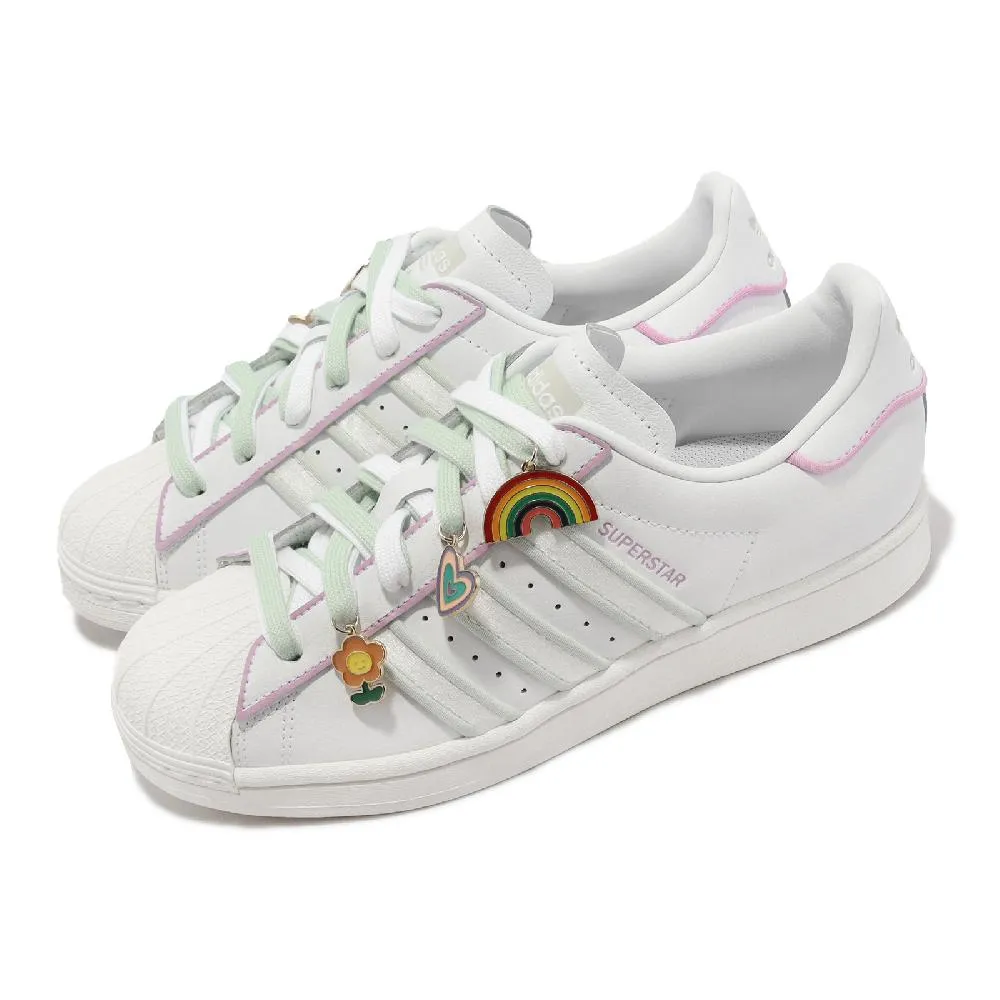 adidas 休閒鞋 Superstar W 白 紫藍 貝殼頭 女鞋 小白鞋 愛迪達 三葉草【ACS】 GZ5217 歷史價格詳細信息