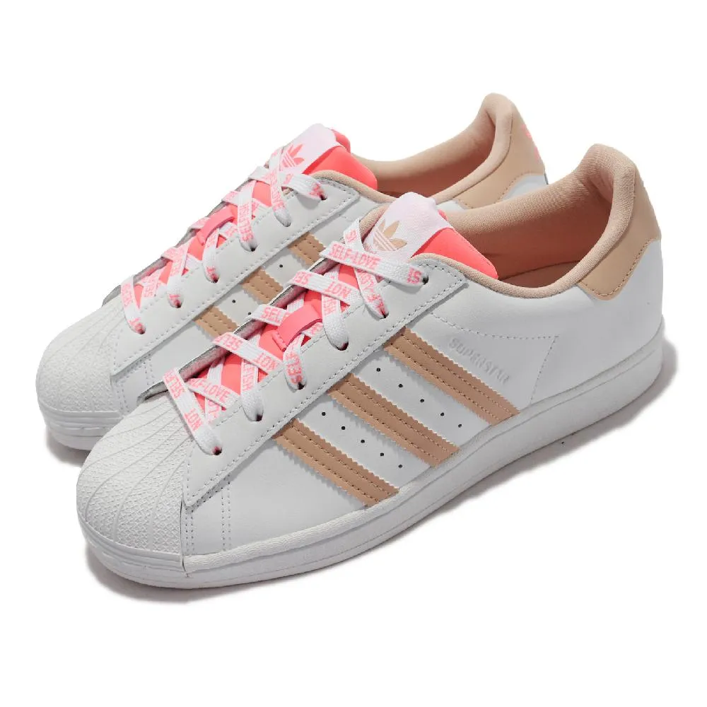 adidas 休閒鞋 Superstar 白 粉紅 情人節 男鞋 女鞋 愛迪達 運動鞋 【ACS】 IE6976 歷史價格詳細信息