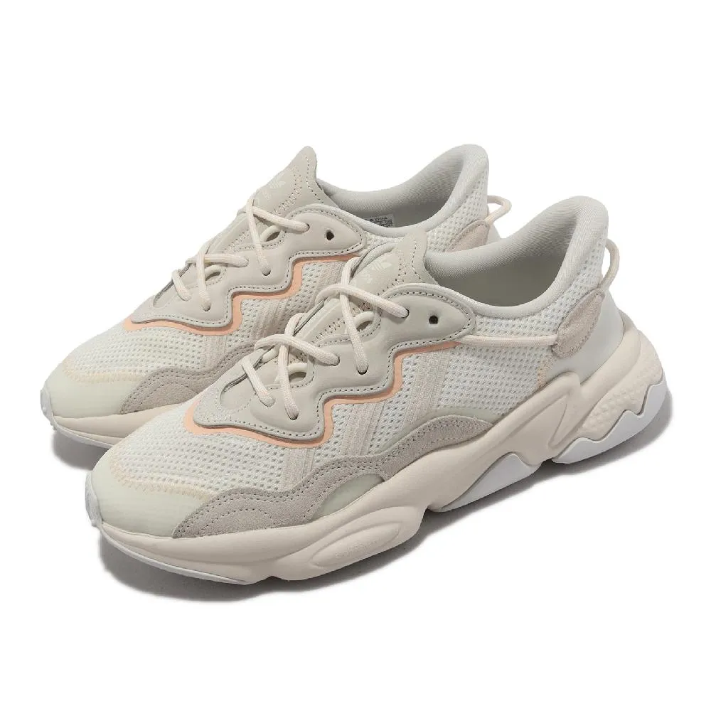 adidas 休閒鞋 Ozweego W 米白 粉紅 三葉草 女鞋 運動鞋 百搭款【ACS】 GW8017 歷史價格詳細信息