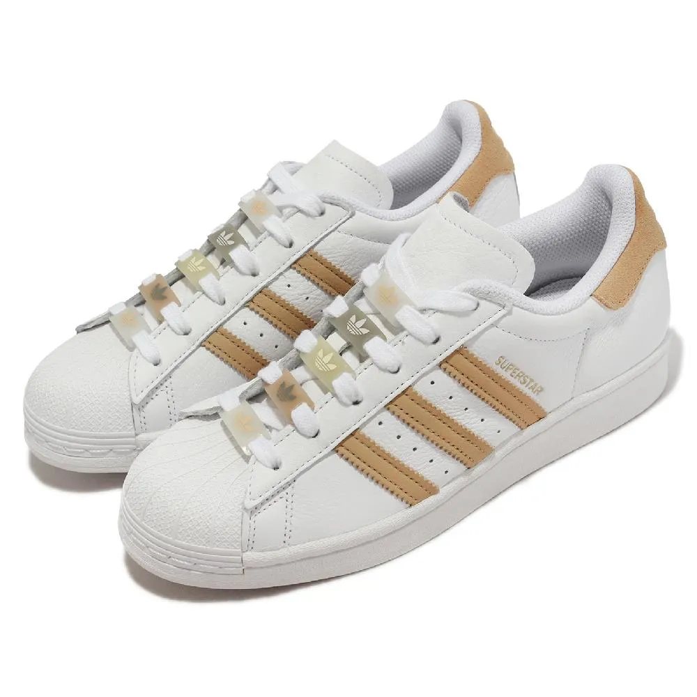adidas 愛迪達 休閒鞋 Superstar W 女鞋 黑 米白 皮革 貝殼頭 三葉草 經典 IF7616 歷史價格詳細信息