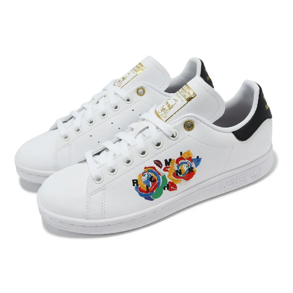 adidas 休閒鞋 Stan Smith 白 金 紅 草莓 小白鞋 愛迪達 三葉草 女鞋 男鞋【ACS】 FY9202 歷史價格詳細信息
