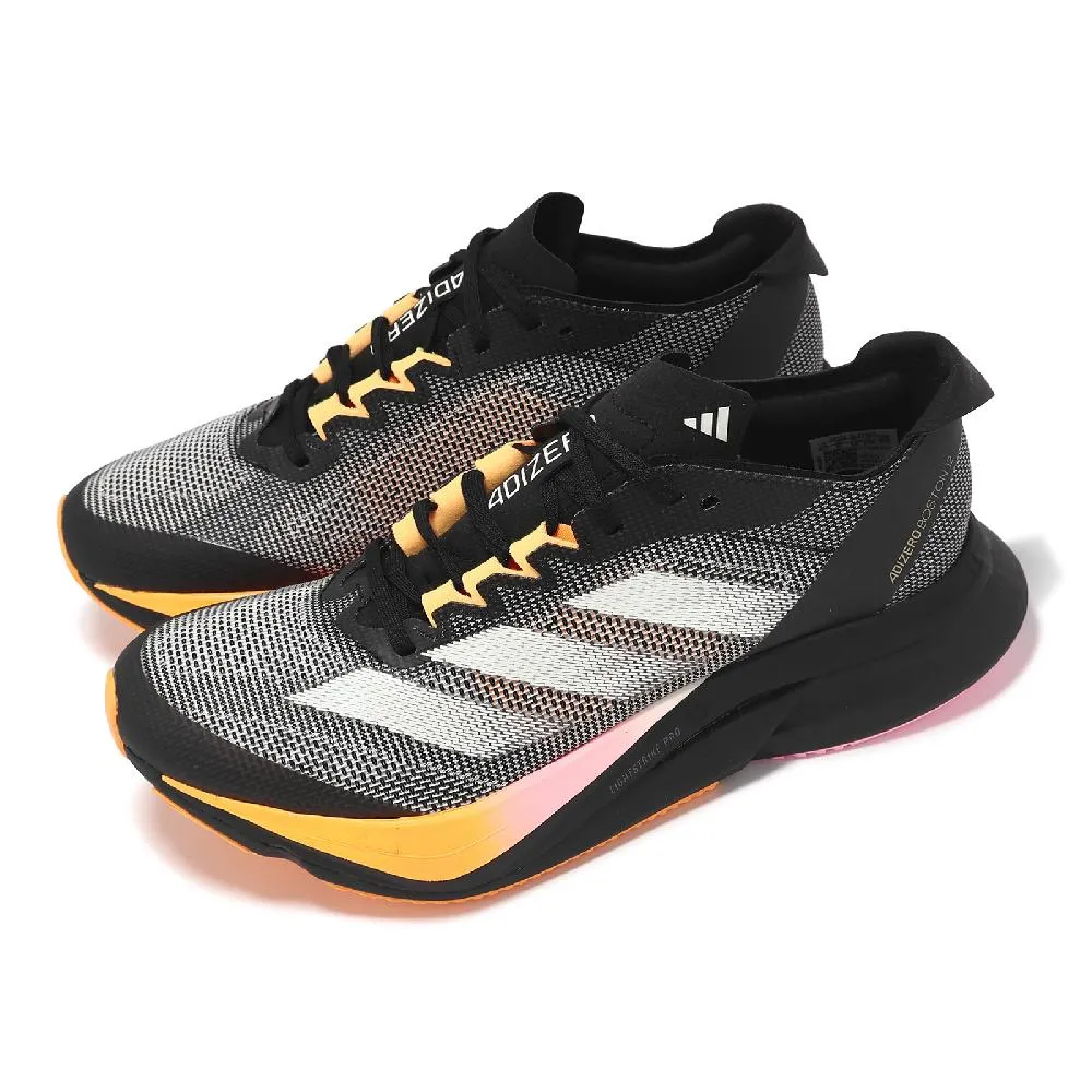 adidas 愛迪達 慢跑鞋 Adizero Boston 12 W 女鞋 白 綠 馬牌輪胎底 運動鞋 馬拉松 IG3328 歷史價格詳細信息