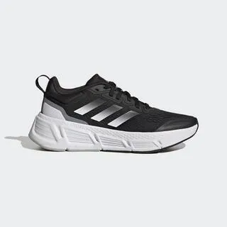 adidas 慢跑鞋 Questar 女鞋 黑 白 Bounce 緩震 運動鞋 愛迪達 GX7162 歷史價格詳細信息
