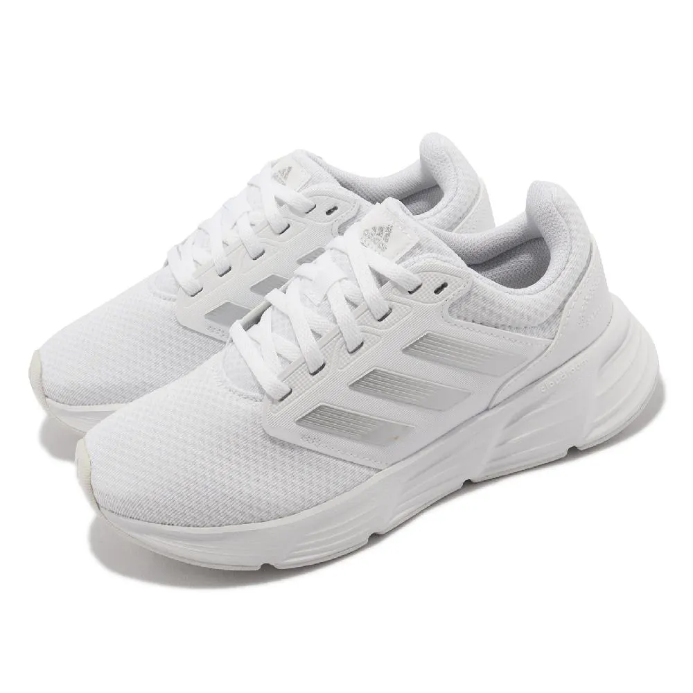 Adidas Galaxy 6 W 白銀 慢跑鞋  緩震  基本款 運動鞋  女款 J1712【GW4130】 歷史價格詳細信息