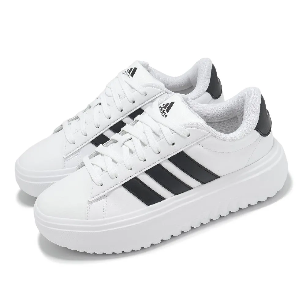 adidas 休閒鞋 Grand Court 白 黑 皮革鞋面 基本款 女鞋 F36483 【ACS】 歷史價格詳細信息