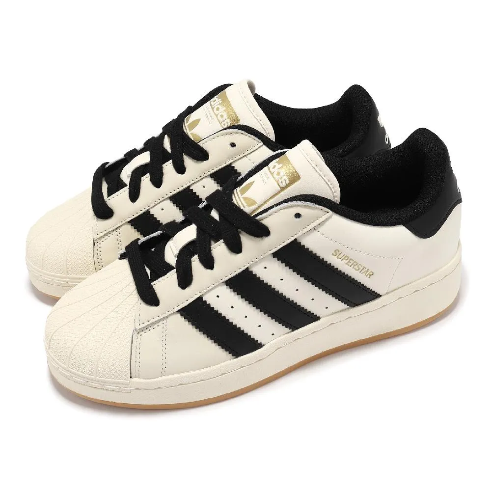 【adidas 愛迪達】SUPERSTAR XLG 厚底 黑色 金標 貝殼頭 穿搭 運動(IG9777 ∞) 歷史價格詳細信息