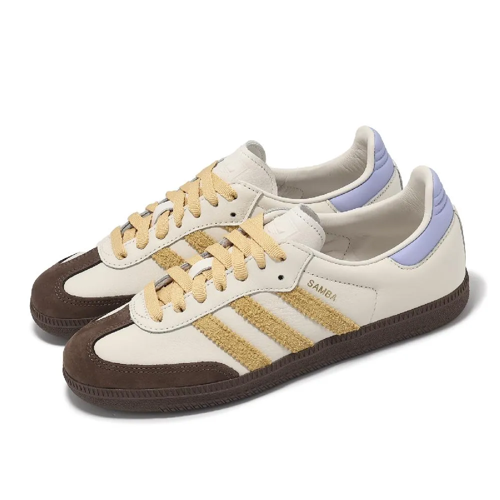 adidas 愛迪達 休閒鞋 Samba OG W 女鞋 灰 深紫 皮革 麂皮 低筒 德訓鞋 IE5835 歷史價格詳細信息