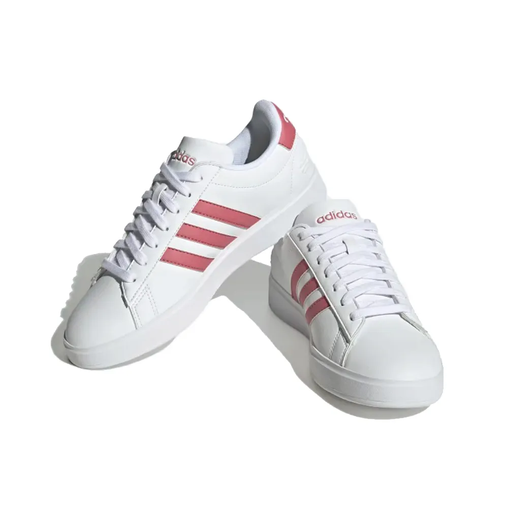 adidas 休閒鞋 Grand Court 2.0 白 銀 女鞋 大童 中童 魔鬼氈 愛迪達 【ACS】 GW6516 歷史價格詳細信息