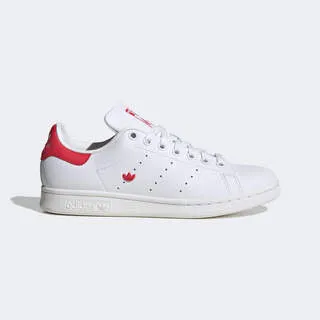 adidas 休閒鞋 Stan Smith 白 紅 小白鞋 百搭款 愛心 三葉草 女鞋 【ACS】 EG5811 歷史價格詳細信息