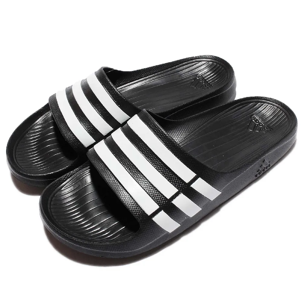 adidas 拖鞋 Duramo Slide 休閒 愛迪達 夏日 情侶穿搭 簡約 套腳 藍 白 男女鞋 G15892 歷史價格詳細信息