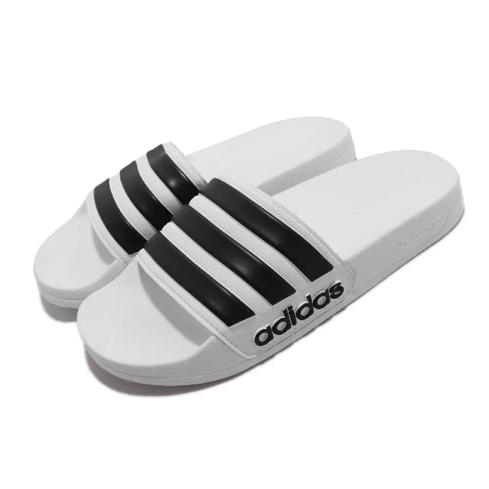 Adidas ADILETTE 黑 經典 LOGO 海綿 運動 運動拖鞋 男女款NO.H4398【新竹皇家GZ5896】 歷史價格詳細信息