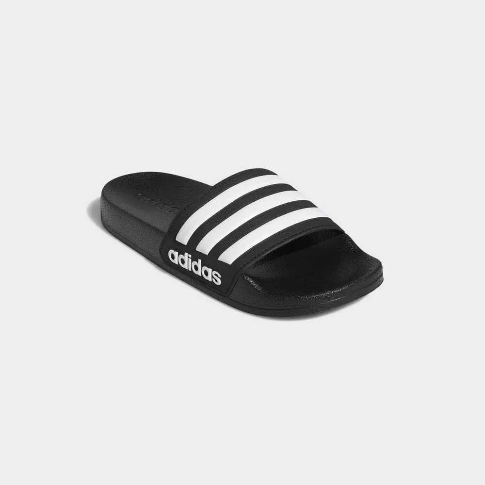 【ADIDAS】ADILETTE SHOWER K Slipper 中大童 童鞋 拖鞋 白黑-HP7606 歷史價格詳細信息
