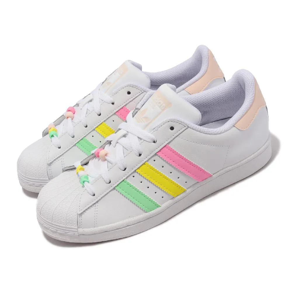 adidas 休閒鞋 Superstar 白 粉紅 情人節 男鞋 女鞋 愛迪達 運動鞋 【ACS】 IE6976 歷史價格詳細信息