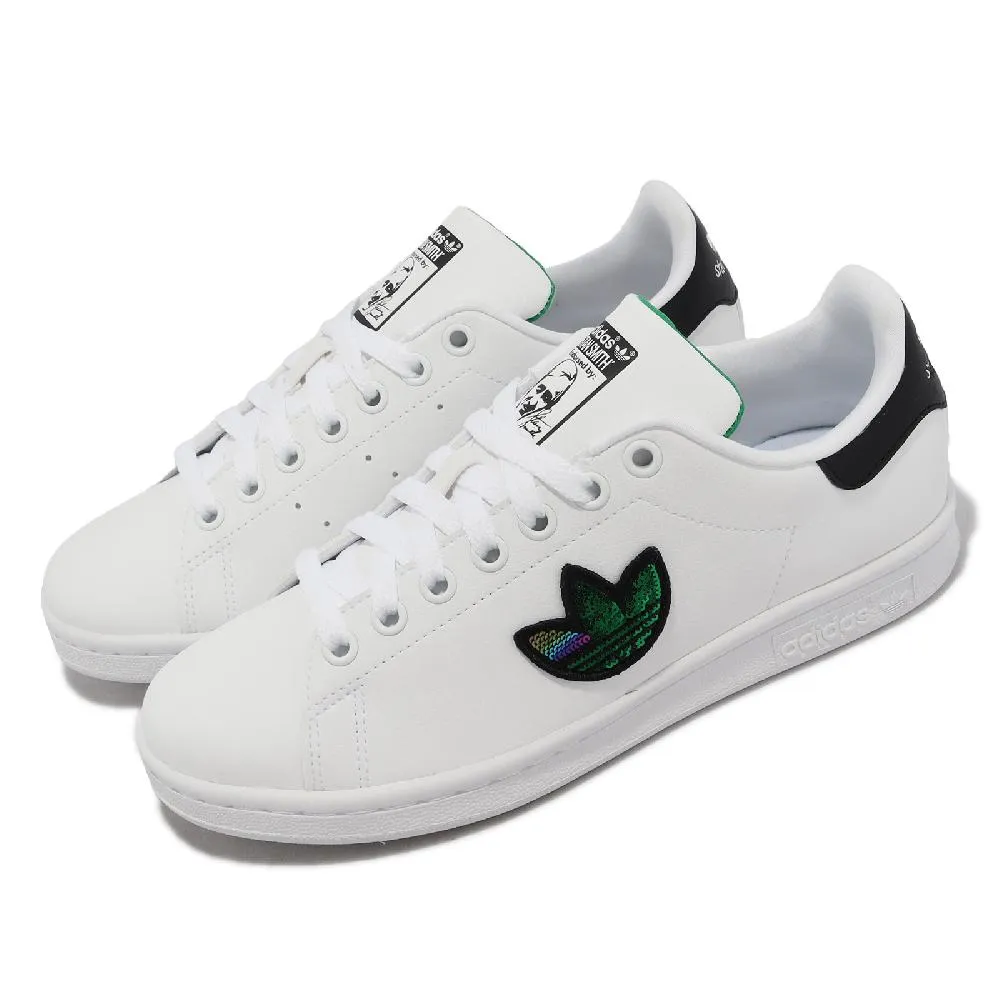 adidas 休閒鞋 Stan Smith J 白 炫彩 小白鞋 女鞋 大童鞋 運動鞋 【ACS】 H05849 歷史價格詳細信息