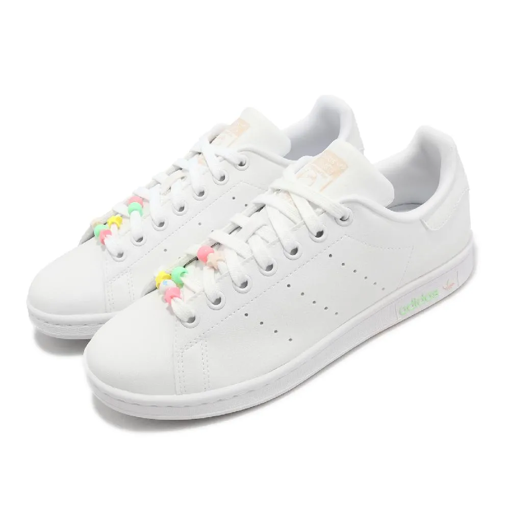 adidas 休閒鞋 Stan Smith J 白 炫彩 小白鞋 女鞋 大童鞋 運動鞋 【ACS】 H05849 歷史價格詳細信息