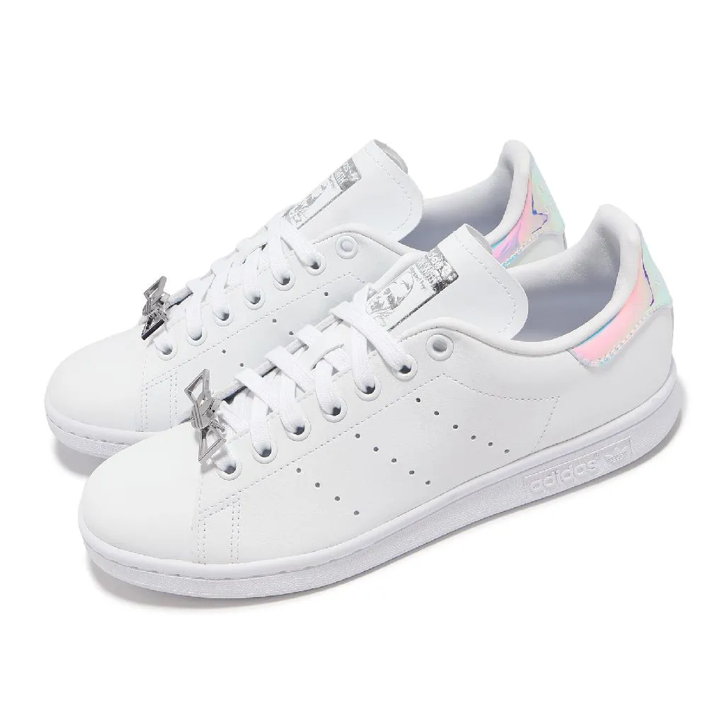 adidas 休閒鞋 Stan Smith J 白 炫彩 小白鞋 女鞋 大童鞋 運動鞋 【ACS】 H05849 歷史價格詳細信息