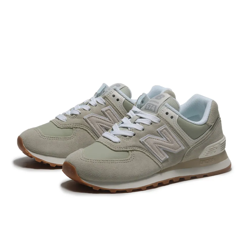 New balance 574 灰綠色 麂皮 運動休閒鞋 男女款 NO.B2095【新竹皇家 ML574SRP D】 歷史價格詳細信息