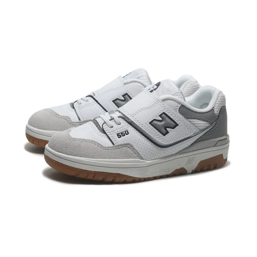 New Balance 童鞋 550 中童 小朋友 灰 白 魔鬼氈 麂皮 復古 休閒鞋 NB PHB550NBM 歷史價格詳細信息