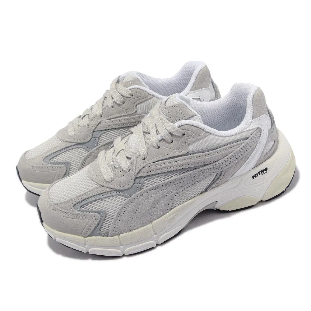 Puma Teveris Nitro 灰白 厚底  麂皮 運動 休閒鞋 男女款 B3426【新竹皇家38877401】 歷史價格詳細信息