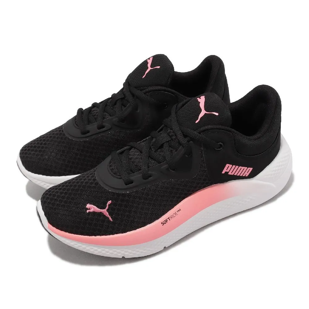 Puma 訓練鞋 SoftRide Pro 主打款 黑 白 圓弧中底 女鞋 運動鞋 【ACS】 37704501 歷史價格詳細信息