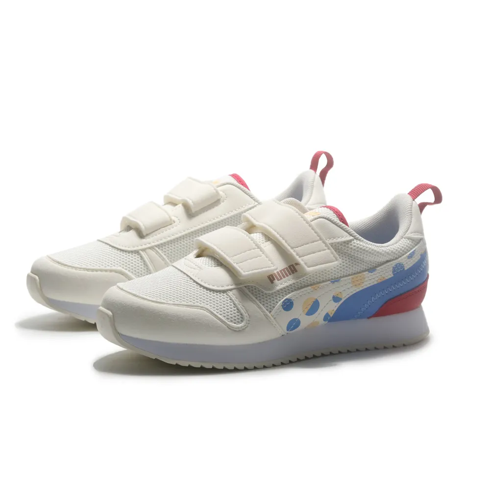 Puma 童鞋 R78 V PS 白 橘 藍 魔鬼氈 復古 運動鞋 小朋友 【ACS】 37361735 歷史價格詳細信息