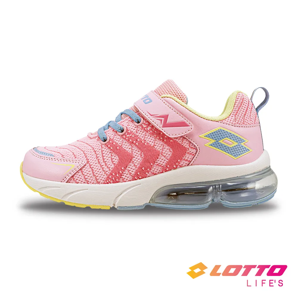 【LOTTO 義大利】童鞋 躍風810 轉扣彈力避震跑鞋(灰/粉紫) 歷史價格詳細信息