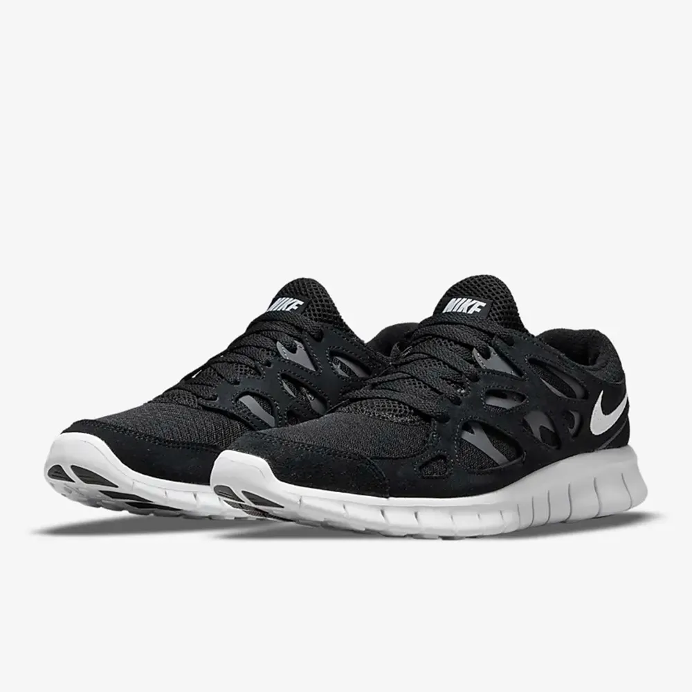 Nike 慢跑鞋 Free Run 2 男鞋 黑 白 赤足 輕量 襪套式 運動鞋 路跑  537732-004 歷史價格詳細信息