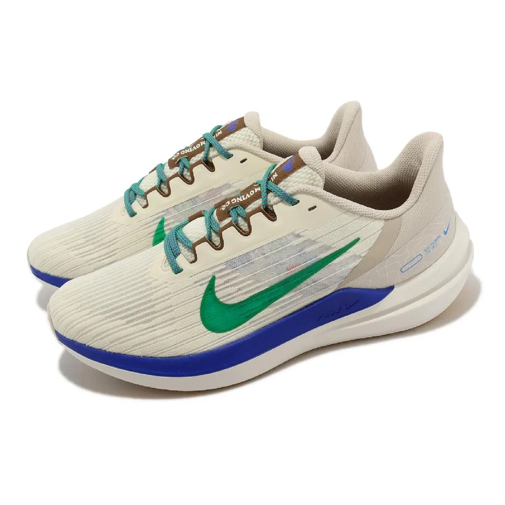 Nike Air Winflo 9 PRM [DV8997-100] 男 慢跑鞋 運動 路跑 半透明 緩震 氣墊 米 綠 歷史價格詳細信息