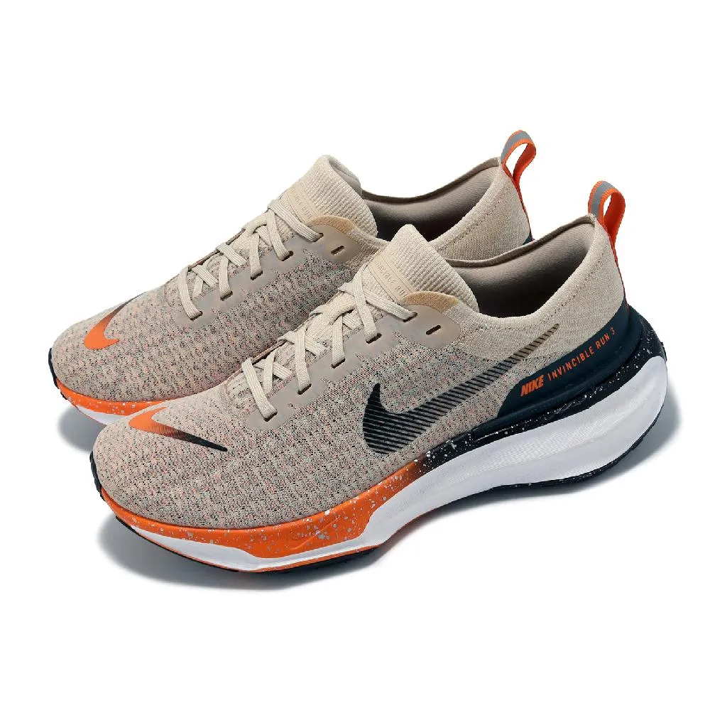 Nike 耐吉 慢跑鞋 ZoomX Invincible Run FK 3 男鞋 白 橘 黑 緩衝 編織 運動鞋 DR2615-007 歷史價格詳細信息