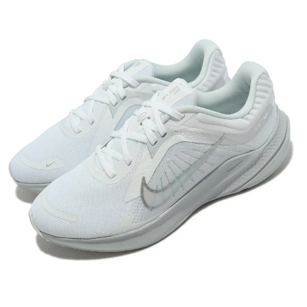 Nike 慢跑鞋 Wmns Quest 4 白 藍 螢光 路跑 基本款 女鞋 運動鞋 【ACS】 DA1106-101 歷史價格詳細信息